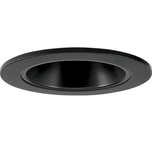 3" adjustable black die-cast reflector trim for recessed lighting, powder-coated finish.