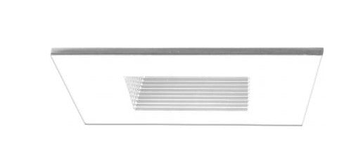 ELCO Lighting EL2983W 4 Inch Square Trim Metal Baffle White Finish