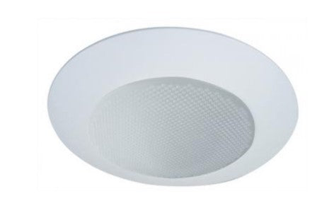 ELCO Lighting EL312SH 6 Inches Shower Trim with Albalite Lens and Cone Reflector White Finish