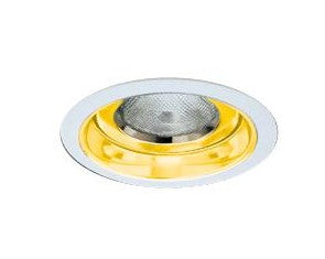 ELCO Lighting EL377G 6 Inch Adjustable Reflector with Gimbal Trim Gold With White Ring Finish