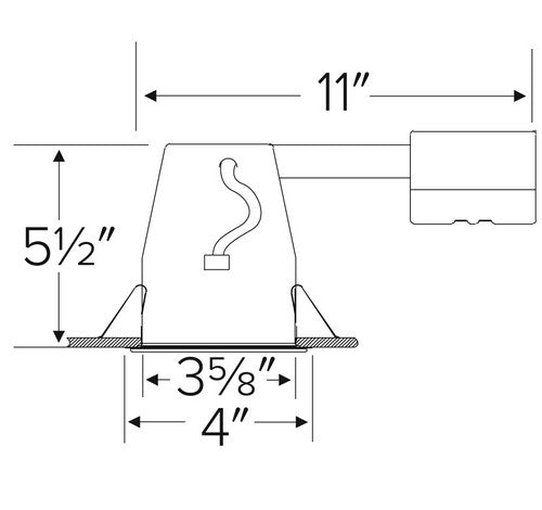 ELCO Lighting EL39LDRICA 12W 3 Inch Remodel Housing