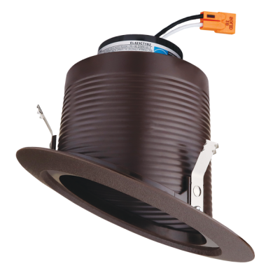 Elco Lighting EL423CT5BZ 12W 4 Inch Sloped Ceiling LED Baffle Insert Bronze Finish 5 CCT Switch