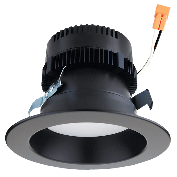 Elco Lighting EL427CT5BB 9W 4 Inch LED Round Reflector Insert Black Finish 5 CCT Switch