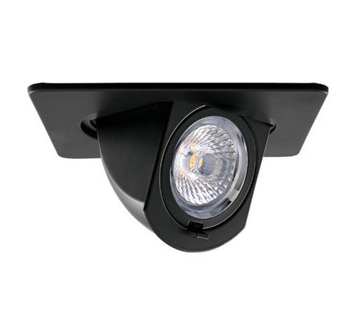 ELCO Lighting EL44727B 12.6 W 4 Inch Square LED Adjustable Pull-Down Insert Black Finish 2700K