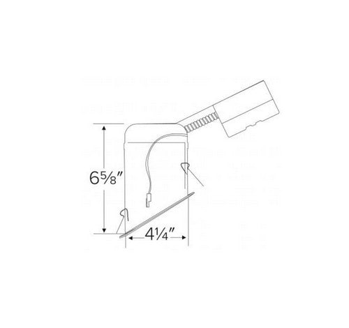 ELCO Lighting EL470RICA 14W 4" LED IC Airtight Sloped Ceiling Remodel Housing