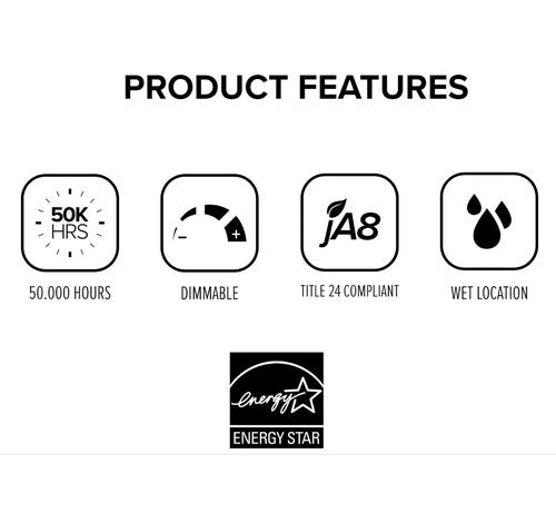 ELCO Lighting EL49530DHW 12W 4 Inch 0-10V LED Inserts Hazel with White Ring Finish 3000K