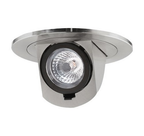 ELCO Lighting EL49727N 12.6W 4 Inch Round LED Adjustable Pull-Down Insert Nickel Finish 2700K