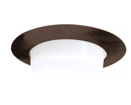 ELCO Lighting EL516BZ 5 Inches Shower Trim with Drop Opal Lens Bronze Finish