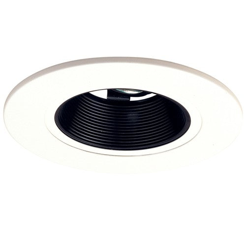 ELCO Lighting EL5193W white adjustable baffle with black interior for LED recessed lighting.