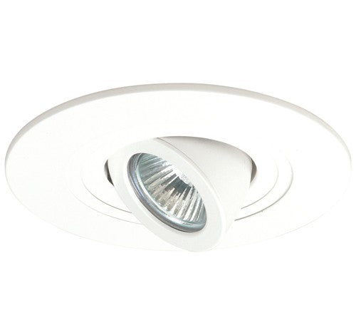 Adjustable white ELCO Lighting EL5488W 5" spot trim with pull-down gimbal ring, designed for recessed LED lighting.