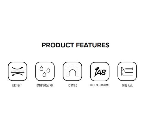 ELCO Lighting EL570ICA-7 17W 5 Inch Dedicated LED IC Airtight New Construction Housing 277V