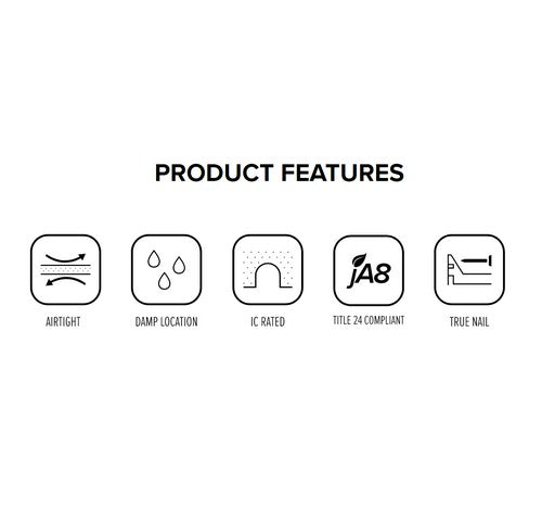 ELCO Lighting EL570RICA 17W 5 Inch Dedicated LED IC Airtight Remodel Housing 120V
