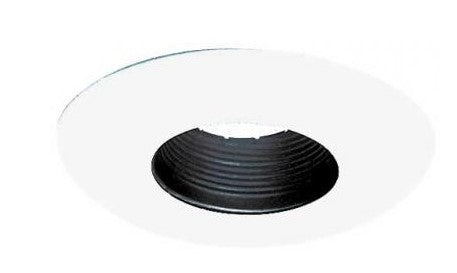 ELCO Lighting EL593B 6 Inch Baffle Trim Black With White Ring Finish