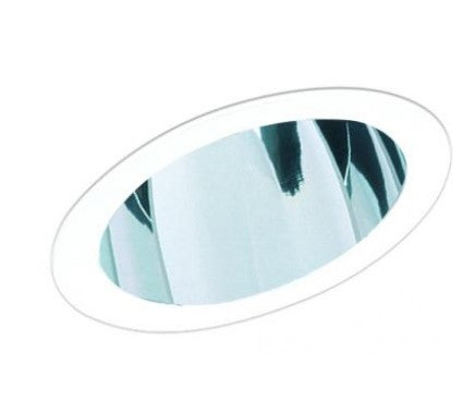ELCO Lighting EL615C 6 Inches Sloped Reflector with Gimbal Ring Trim Clear with White Ring Finish