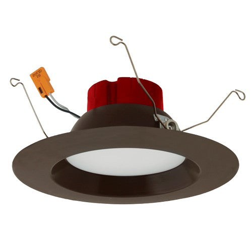 ELCO Lighting EL61530BZ 10W 5 Inch or 6 Inch Round LED Insert Reflector Recessed Lighting Trim Bronze Finish 3000K