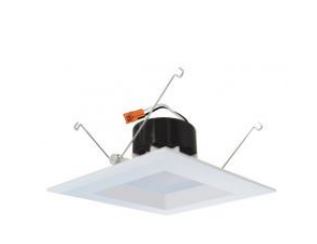 ELCO Lighting EL662CT3W 16W 6 Inch LED Square Insert Reflector Recessed Lighting Trim White Finish 1300 lm