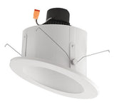 ELCO Lighting EL71430W 18W 6" Sloped Ceiling LED Baffle Insert White 3000K, 1200lm