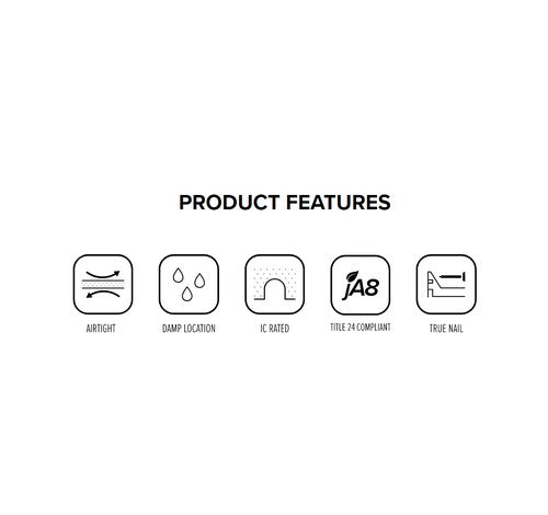 ELCO Lighting EL760ICA 8W 6 Inch IC Airtight Shallow New Construction Housing 120V