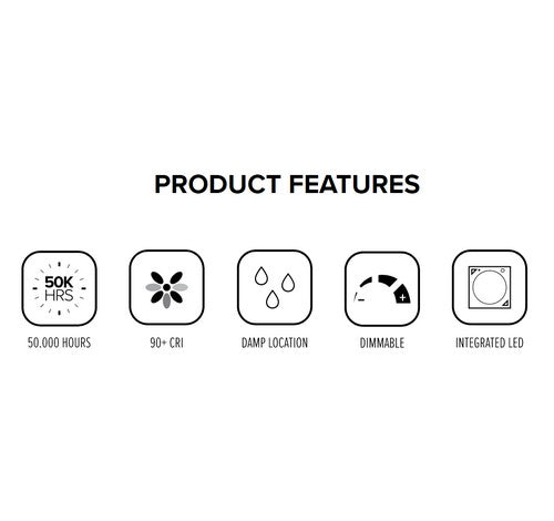 ELCO Lighting EL763CT5BZ 15W 6" Super Sloped Ceiling LED Baffle Inserts 2700K, 3000K, 3500K, 4000K, 5000K 1050lm Bronze Finish