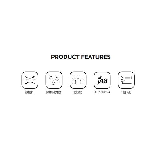 ELCO Lighting EL770ICA-7 24W 6 Inch IC Airtight New Construction Dedicated Housing ( with Step-down Transformer 277V to 120V )