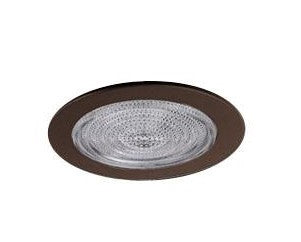 ELCO Lighting EL9113BZ 4 Inch Shower Trim with Reflector and Fresnel Lens Bronze Finish