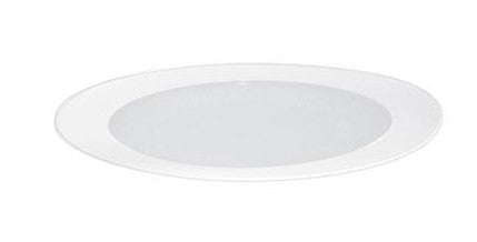 ELCO Lighting EL9114SH 4 Inch Shower Trim with Reflector and Albalite Lens White Lexan Finish