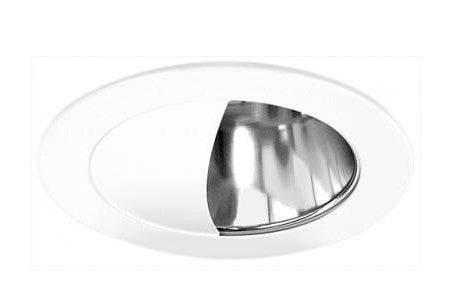 ELCO Lighting EL925W 4 Inch Reflector with Wall Wash Trim White Scoop All White Finish