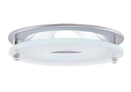 ELCO Lighting EL926N 4 Inch Chrome Reflector with Suspended Frosted Glass Trim Nickel Finish