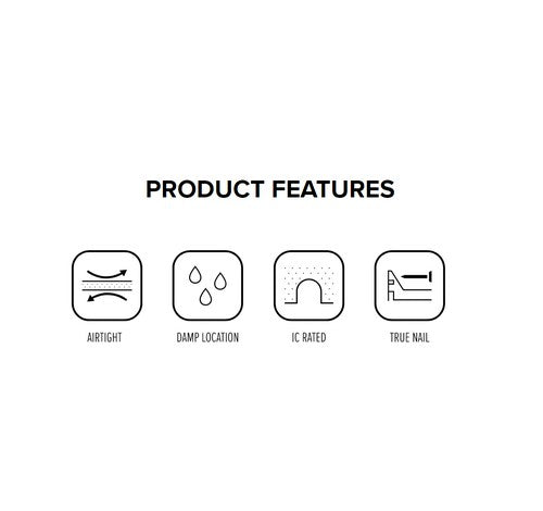 ELCO Lighting EL946ICA 90W 6" Super Sloped IC Airtight Medium Base Double Wall New Construction Housing