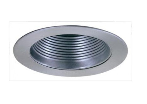 ELCO Lighting EL993KN 4 Inch Metal Step Baffle Trim With Socket Bracket Nickel Finish