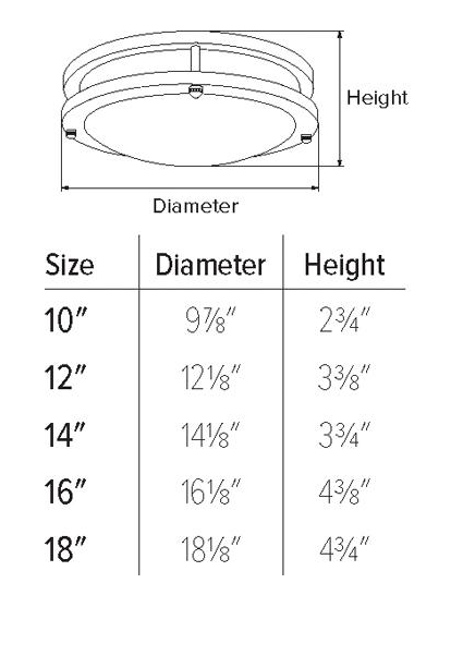 Elco Lighting ELD14CT5W Darby LED Standard Lumen Decorative Flush Mount Lights, Diameter 14", Lumens 1700 lm, Color Temperature 2700K-5000K, Nickel Finish