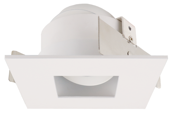 ELCO Lighting ELK2527B Pex 2 Inches Square Adjustable Pinhole Black/White Ring Finish