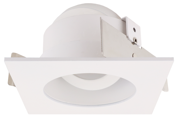 ELCO Lighting ELK2529B Pex 2 Inches Square Adjustable Reflector Black/White Ring Finish