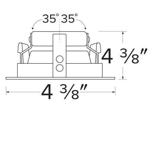 ELCO Lighting ELK3693W Pex 3 Inch Round Adjustable Baffle with die-cast adjustable trims White Finish