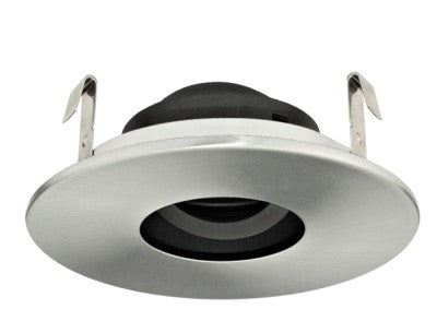 Elco Lighting ELK4127N LED Pex 4 Inch Round Adjustable Trim Pinhole Black Reflector With Nickel Ring