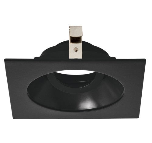 ELCO Lighting ELK4229BB Pex 4 Inch Square Adjustable Gimbal die-cast trims with twist-&-lock system Black Finish