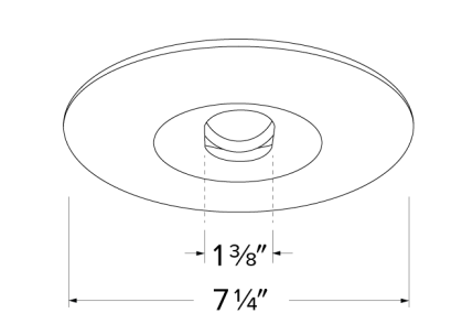 Elco Lighting ELK6420W 6 Inches Adjustable Slot Aperture Trim for Koto™ Module, White Finish
