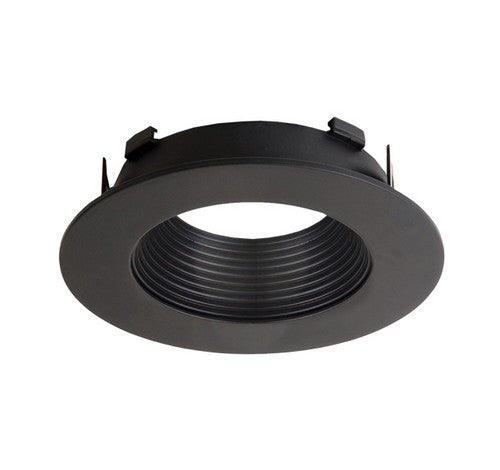 ELCO Lighting ELL4623BB 4" Diecast Round Baffle Flexa™ Trim All Black
