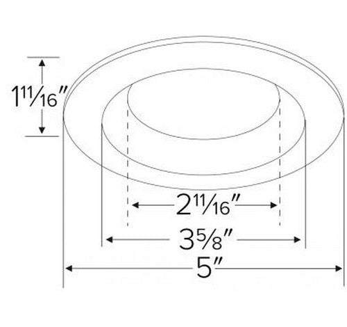 ELCO Lighting ELL4810W Unique™ 4" Diecast Round Reflector Trim White