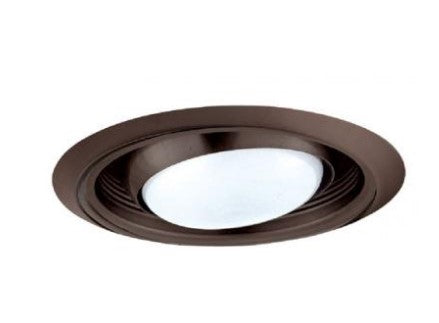 ELCO Lighting ELM48BZ 6 Inches Regressed Eyeball with Baffle Trim All Bronze Finish