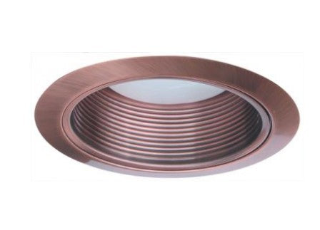 ELCO Lighting ELM530KCP 5 Inches Metal Stepped Baffle with Socket Bracket Trim Copper Finish