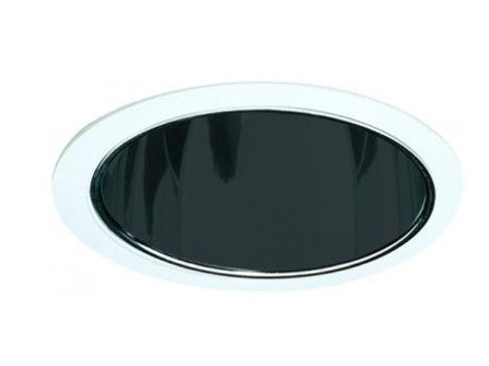 ELCO Lighting ELS30B 6 Inches Specular Reflector Trim Black with White Ring Finish