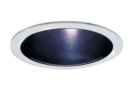 ELCO Lighting ELS530B 5 Inches Reflector with Coil Springs Trim Black with White Ring Finish