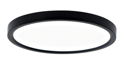 Elco Lighting ELSP83CT3B 8" Round Sky Panel™, Lumens 1200 lm, Color Temperature 3000K, 3500K, 4000K, All Black