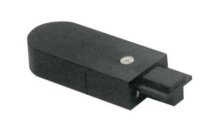 Elco Lighting EP2001B Mini-Track Live End Connector Track Accessory, All Black Finish