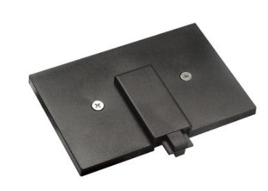 Elco Lighting EP2010B Mini-Track Live End with Canopy Track Accessory, All Black Finish