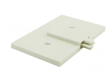 Elco Lighting EP2010W Mini-Track Live End with Canopy Track Accessory, All White Finish