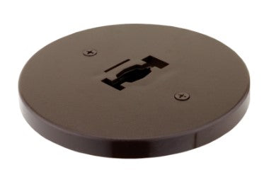 Elco Lighting EP819BZ Round Monopoint Canopy Track Accessory, All Bronze Finish