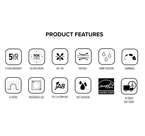 ELCO Lighting ERT41DXCT5W 12W 4" 120/277/347V Ultra Slim LED Round Panel Light with 5-CCT Switch 750lm
