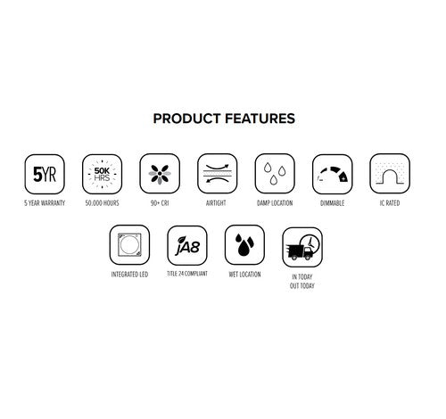 ELCO Lighting ERT81230W 33W 8" Ultra Slim Round LED Panel Light 3000K, 2350lm